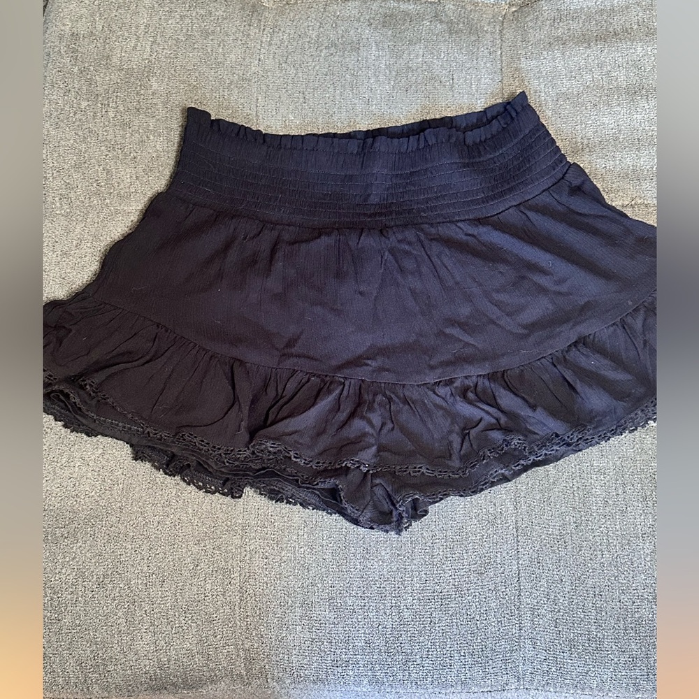 Aeropostale Black Ruffled Skirt